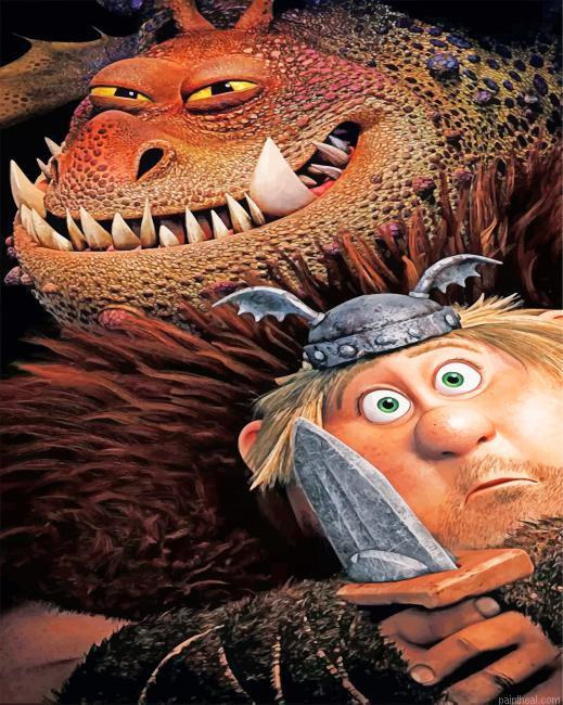 How to train your dragon painting by numbers.jpeg