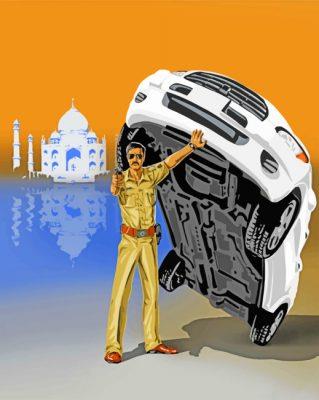Indian police man painting by numbers.jpeg