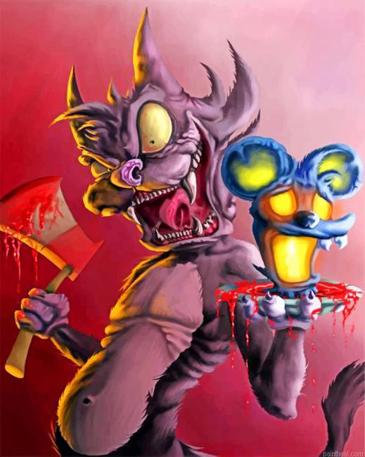 Itchy and scratchy painting by numbers.jpeg