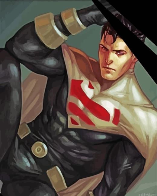 Justice lord superman painting by numbers.jpeg