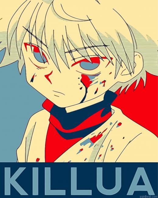 Killua hunter x hunter painting by numbers.jpeg