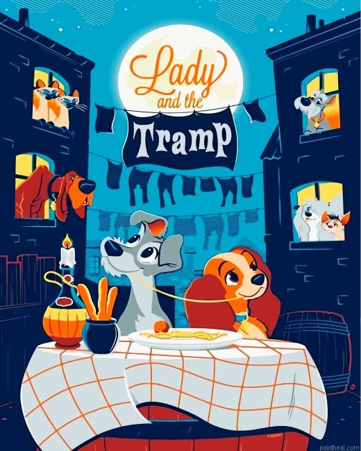 Lady and the tramp painting by numbers.jpeg