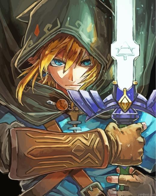 Legend of zelda link painting by numbers.jpeg