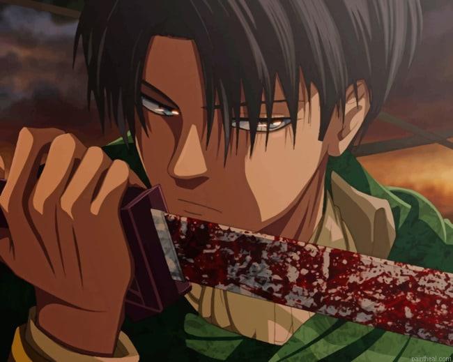Levi attack on titans painting by numbers.jpeg