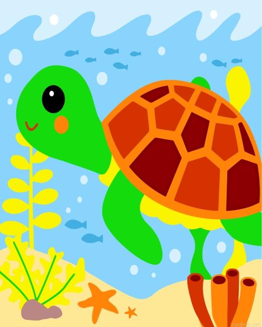 Little turtle painting by numbers.jpeg