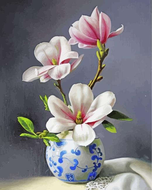 Magnolia flowers in a vase painting by numbers.jpeg