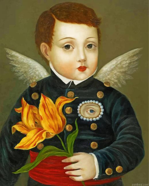 Man holding flower painting by numbers.jpeg