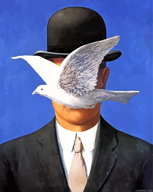 Man in a bowler hat painting by numbers.jpeg