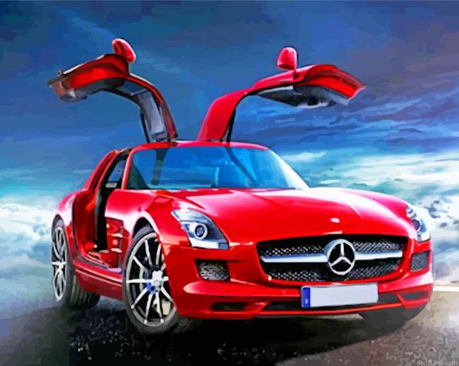 Mercedes sls painting by numbers.jpeg