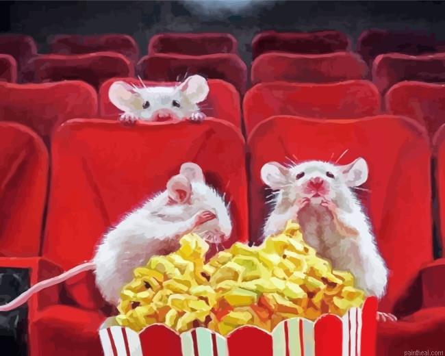 Mice watching horror movie painting by numbers.jpeg