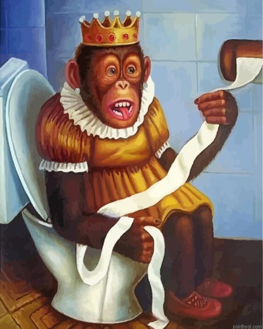 Monkey queen in wc painting by numbers.jpeg