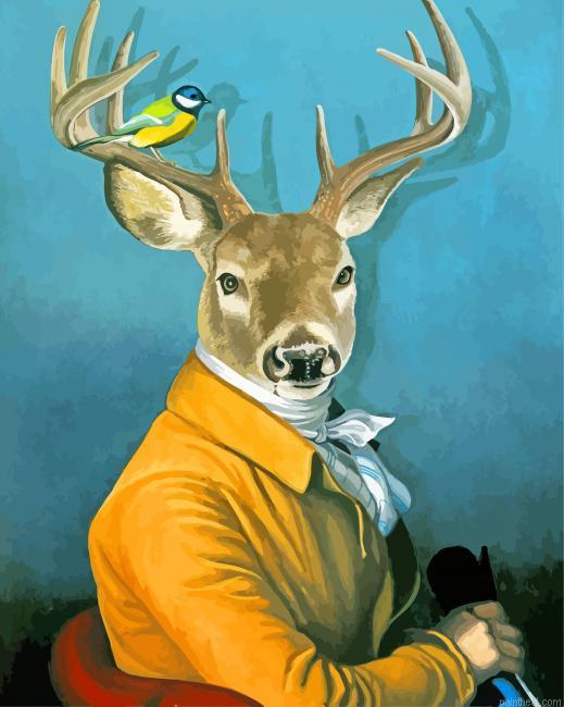 Mr deer and bird painting by numbers.jpeg