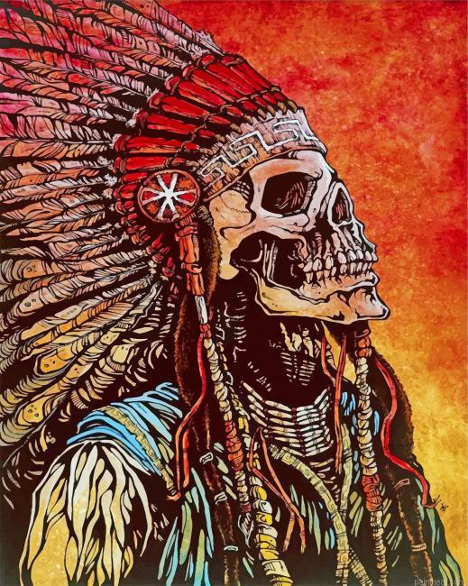 Native american skull painting by numbers.jpeg
