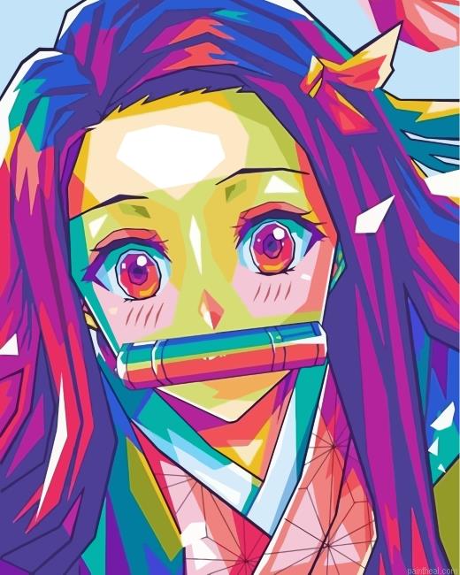 Nezuko art painting by numbers.jpeg