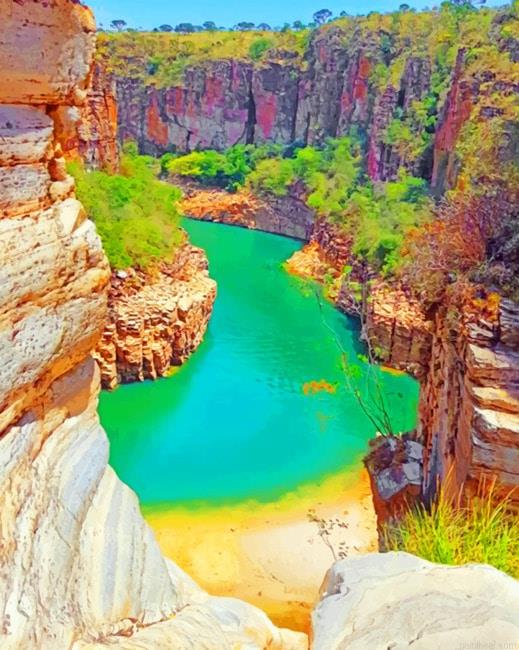 Pedreira lagoa azul brazil painting by numbers.jpeg