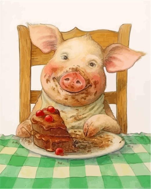 Pig eating cake painting by numbers.jpeg