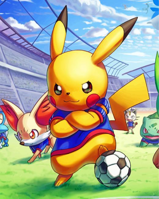 Pikachu playing football painting by numbers.jpeg