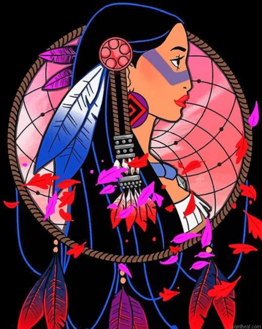 Pocahontas dream catcher painting by numbers.jpeg