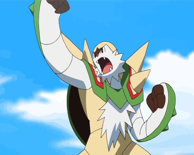 Pokemon chesnaught character painting by numbers.jpeg