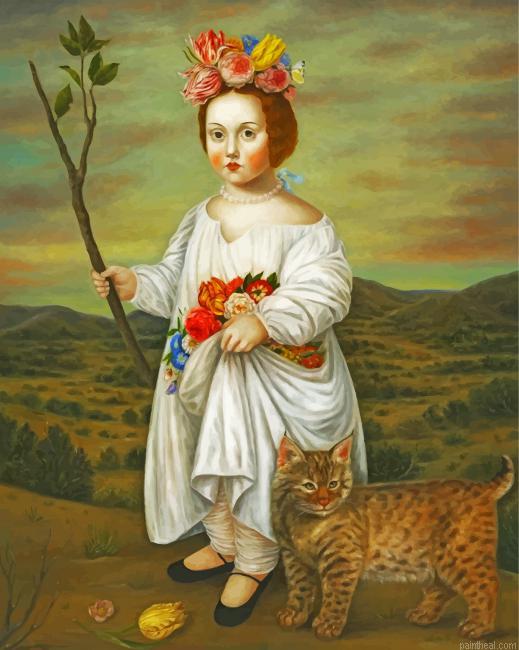 Primitive woman and her cat painting by numbers.jpeg