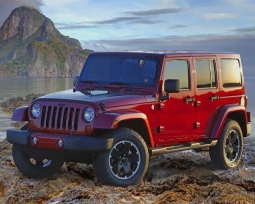 Red jeep wrangler painting by numbers.jpeg