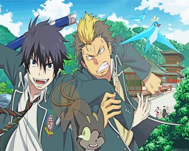Rin okumura and suguro painting by numbers.jpeg