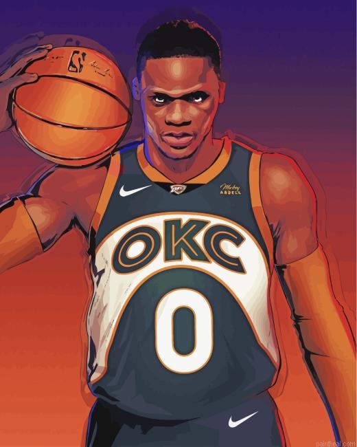 Russell westbrook basketball painting by numbers.jpeg