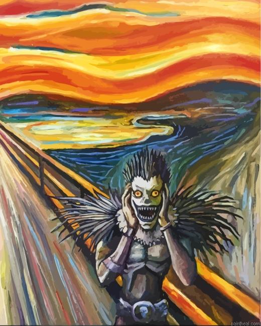 Ryuk the scream painting by numbers.jpeg