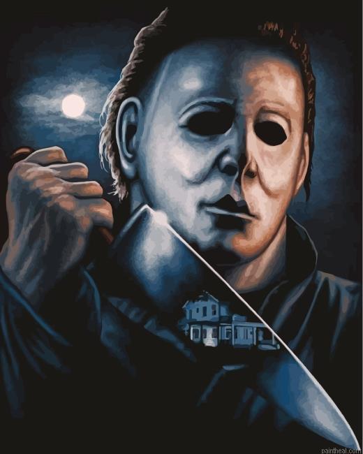 Scary michael myers painting by numbers.jpeg