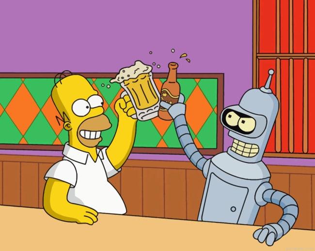 Simpson homer and bender painting by numbers.jpeg