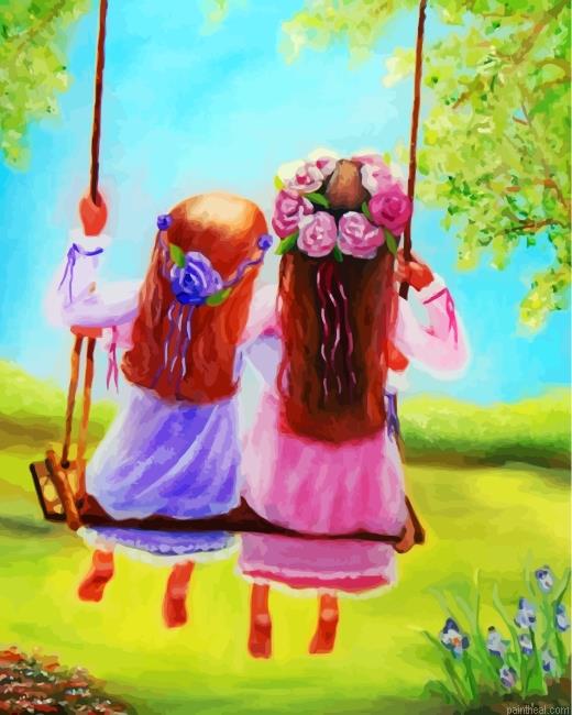 Sisters on swing painting by numbers.jpeg