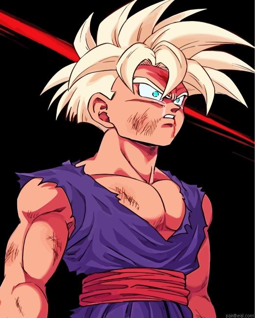 Son gohan painting by numbers.jpeg