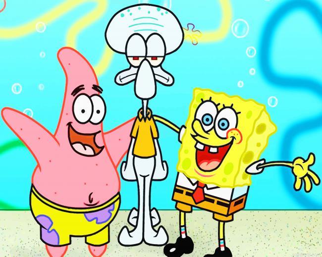 Spongebob characters painting by numbers.jpeg