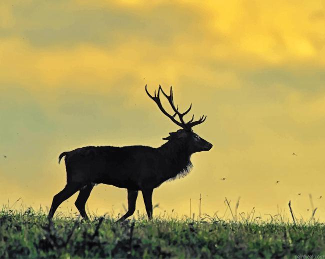 Stag silhouette painting by numbers.jpeg