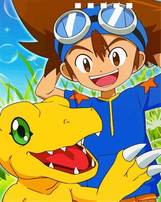 Tai kamiya and agumon painting by numbers.jpeg