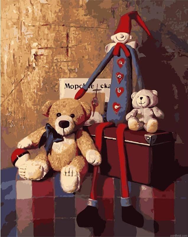 Teddy bears toys painting by numbers.jpeg