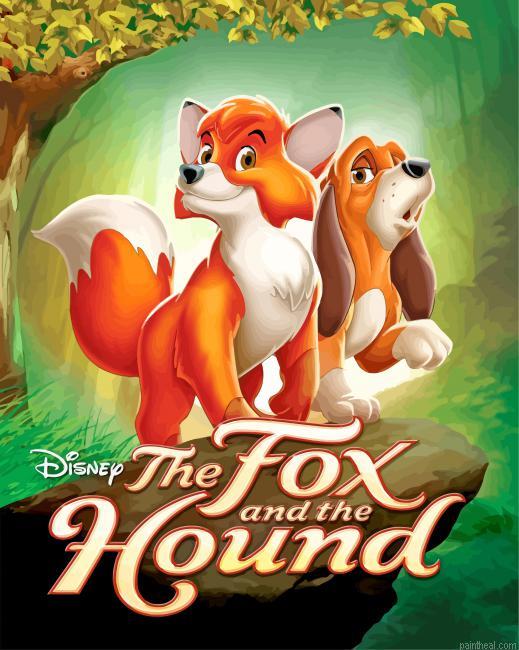 The fox and the hound animation painting by numbers.jpeg