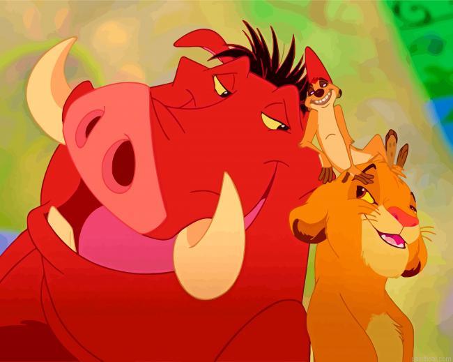 The lion king timon and pumbaa painting by numbers.jpeg