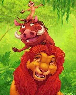 Timon pumbaa and simba painting by numbers.jpeg