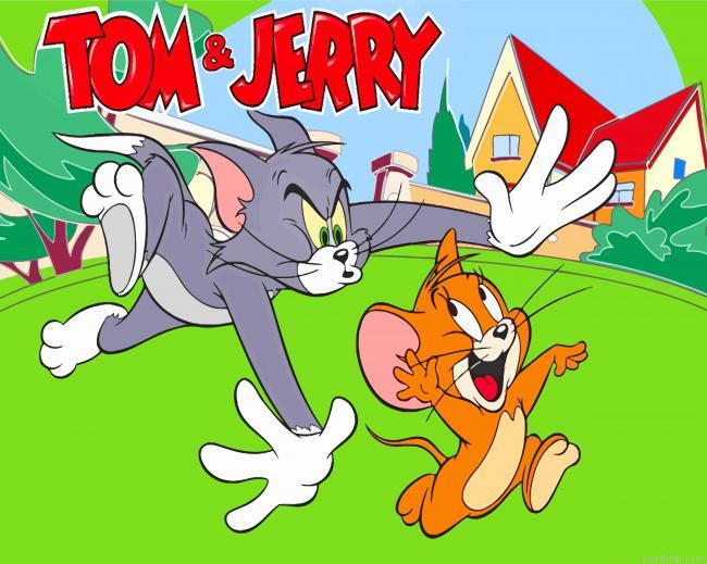 Tom cat and jerry mouse painting by numbers.jpeg