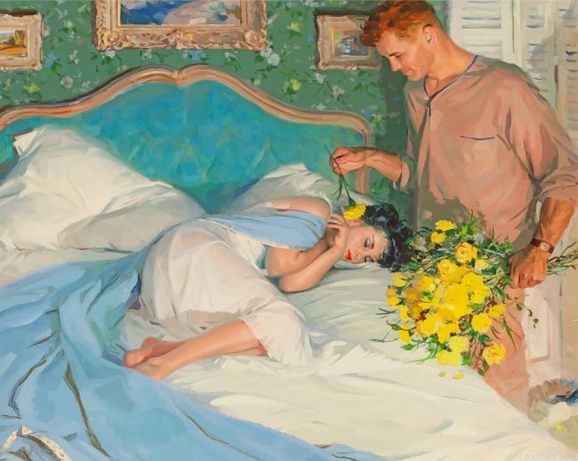 Vintage couple in love painting by numbers.jpeg