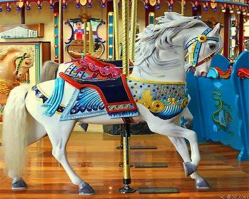 White carousel horse painting by numbers.jpeg
