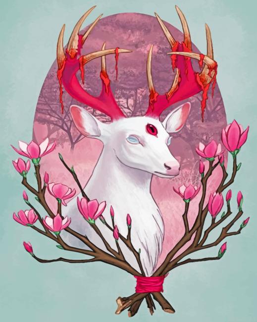 White stag painting by numbers.jpeg