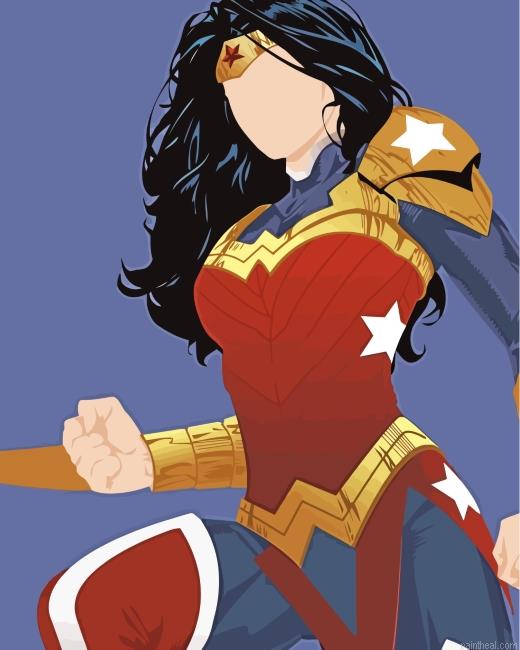 Wonder woman illustration painting by numbers.jpeg