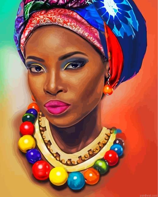 Aesthetic african woman painting by numbers.jpeg