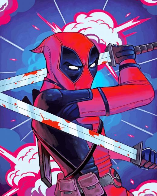 Aesthetic deadpool painting by numbers.jpeg