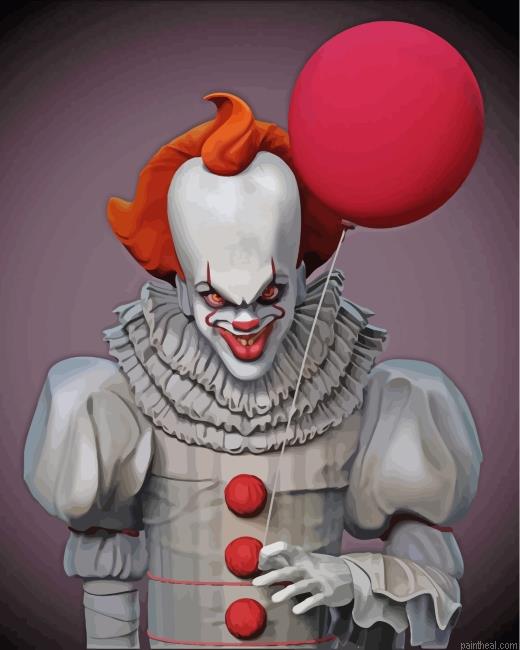 Aesthetic pennywise painting by numbers.jpeg