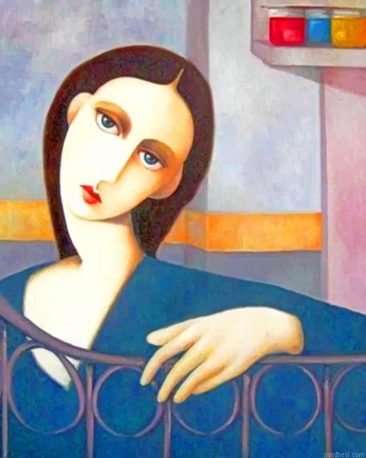 Aesthetic woman painting by numbers.jpeg