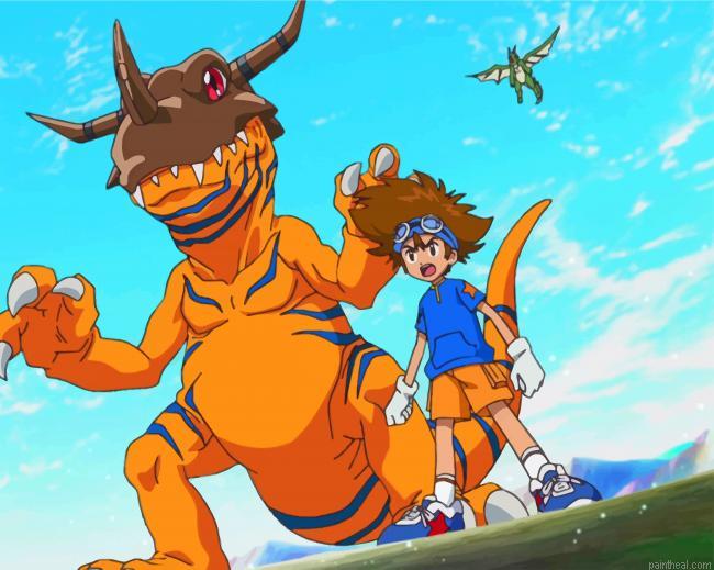 Agumon and tai kamiya painting by numbers.jpeg