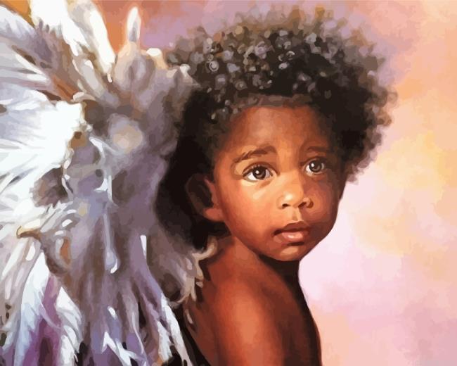 Angel black boy painting by numbers.jpeg